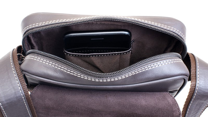 Bolso de piel con bandolera para hombre, Pielnoble Urban PI715