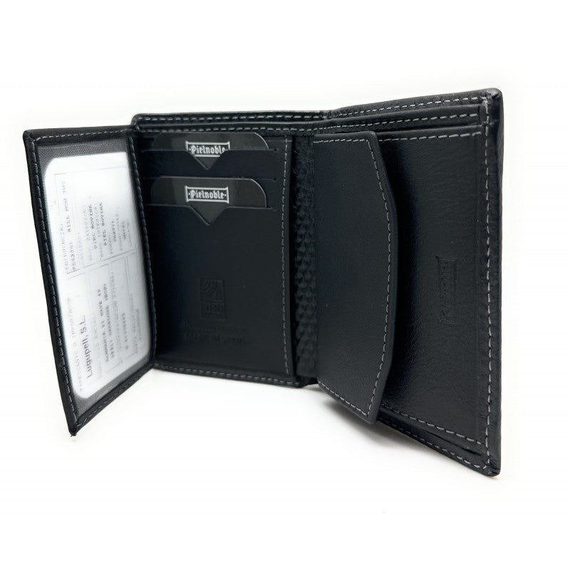 Cartera vertical para 7 tarjetas con monedero 351 PD